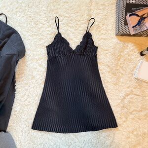 John Galt Polka Dot Slip Dress